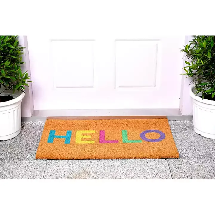 Colorful Hello Doormat