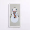 Colorful Snowman Canvas Art Print