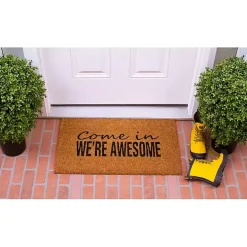 Come In We're Awesome Coir Doormat