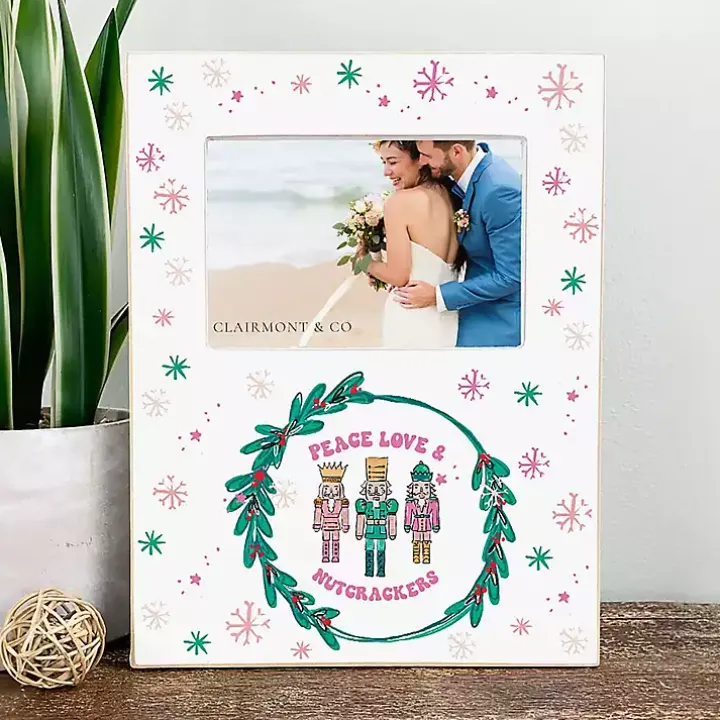 Confetti Nutcracker Trio Wreath Picture Frame, 4x6