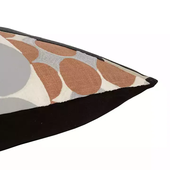 Contemporary Geometric Dots Throw Pillow