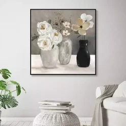 Contrasting Focus Framed Canvas Art Print