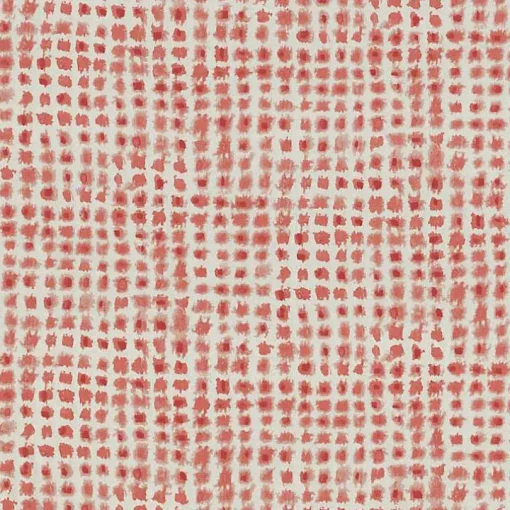 Coral Checkered Outdoor Chair Cushion
