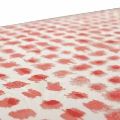 Coral Checkered Outdoor Chair Cushion