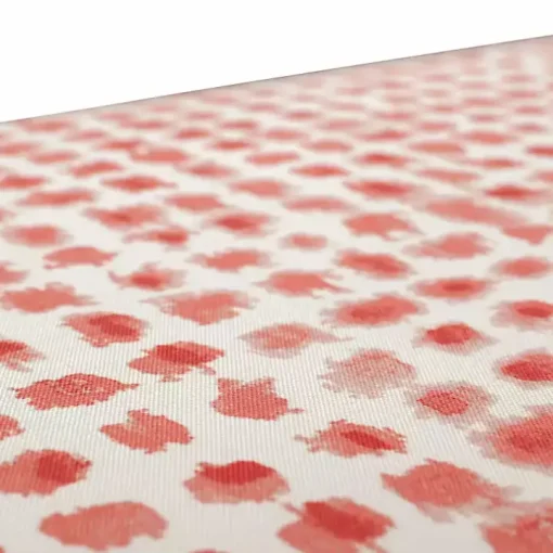 Coral Checkered Outdoor Chair Cushion