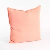 Coral Fringed Edge Pillow
