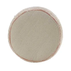 Coral Tropical Textured Distressed Pouf