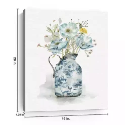 Cottage Garden Blues I Canvas Art Print