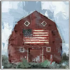 Country Pride Framed Canvas Art Print