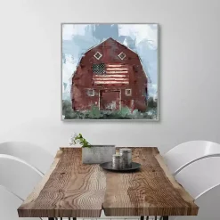Country Pride Framed Canvas Art Print
