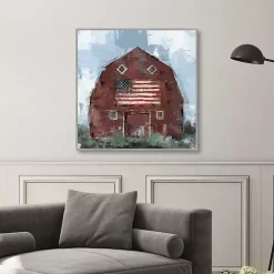 Country Pride Framed Canvas Art Print