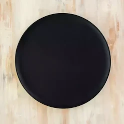 Coupe Matte Black Wooden Charger