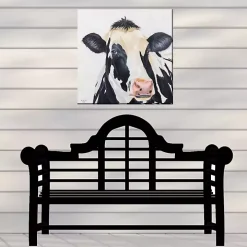 Cow Portrait Outdoor Canvas Art Print