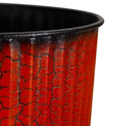 Crackled Metal Jack-O-Lanterns, Set of 3