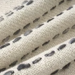 Cream & Navy Ombre Dash Throw Pillow