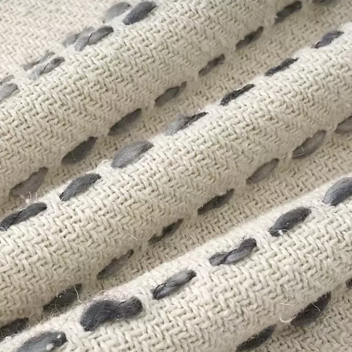 Cream & Navy Ombre Dash Throw Pillow