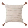 Cream & Terracotta Ombre Dash Throw Pillow