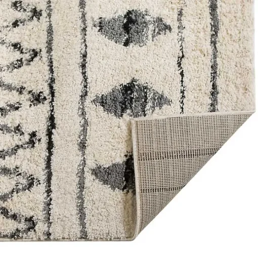 Cream Boho Striped Runner