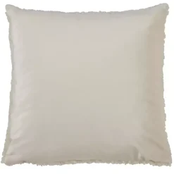 Cream Faux Lamb Fur Pillow