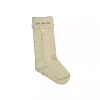 Cream Ho Ho Ho Script Christmas Stocking