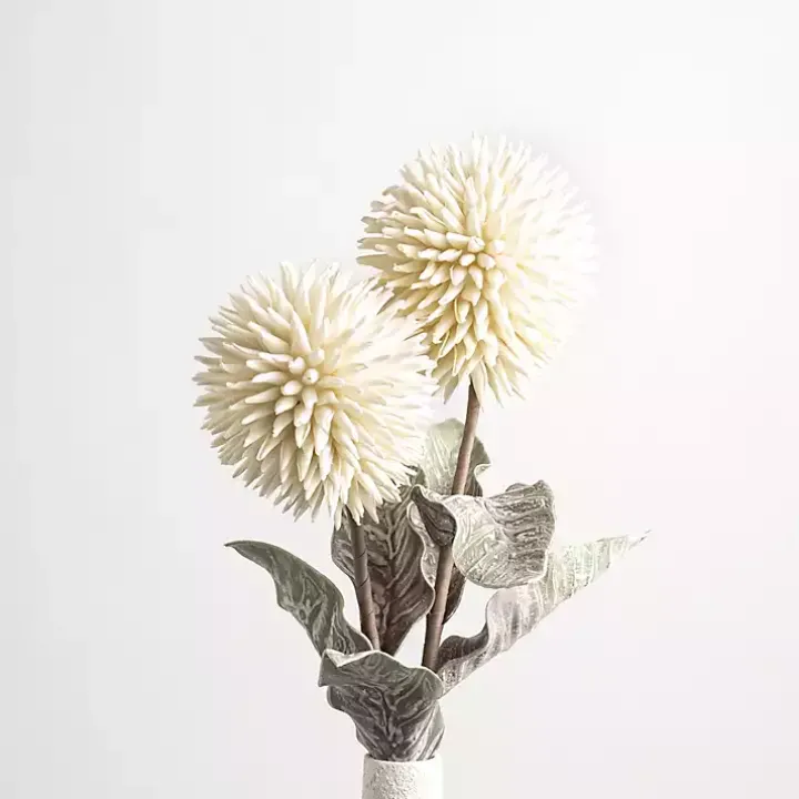 Cream Ombre Thistle Flower Stem