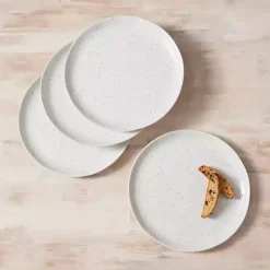 Cream Simple Things Dinner Plates, Set of 4