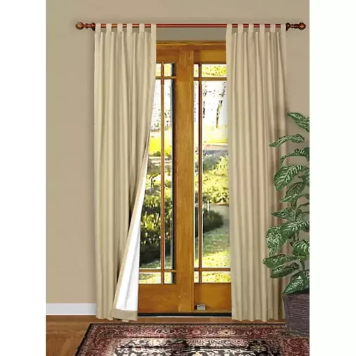 Cream Weathermate Blackout Curtain Panel, 63 in.