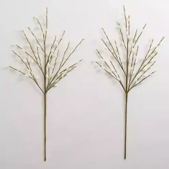 Cream Willow Stems, Set of 2