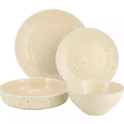 Cream Yellow Emilia Stoneware 16pc. Dinnerware Set