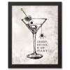 Creep Drink And Be Scary Framed Canvas Art Print