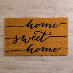 Cursive Home Sweet Home Coir Doormat