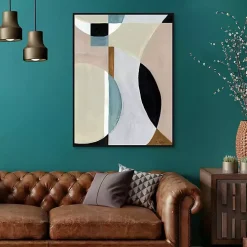 Curved Vision Framed Canvas Art Print