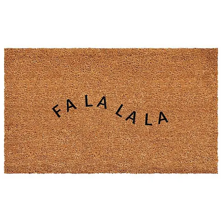 Curvy Fa La La Coir Doormat