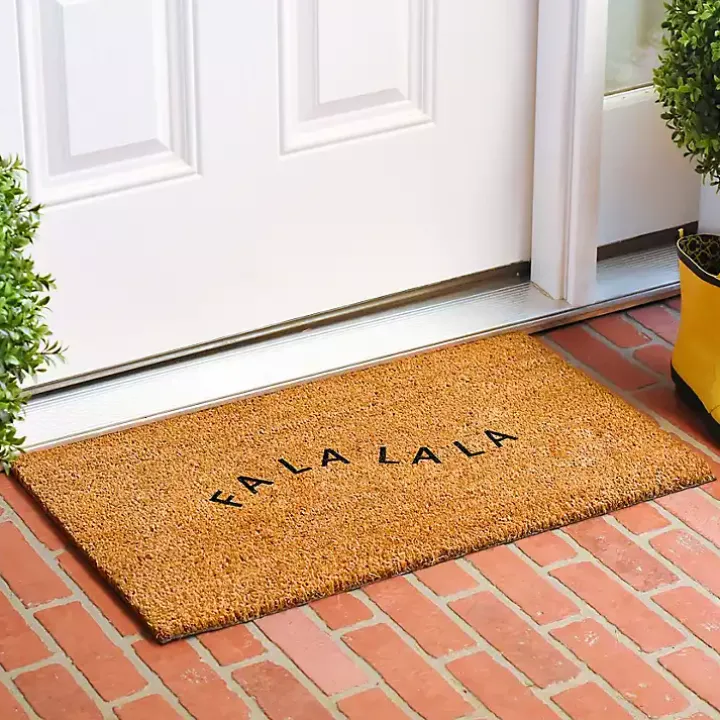 Curvy Fa La La Coir Doormat