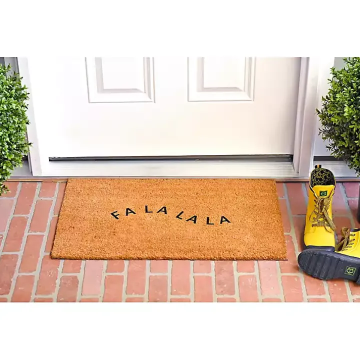 Curvy Fa La La Coir Doormat