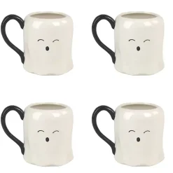 Cute Ghost Mugs, Set of 4