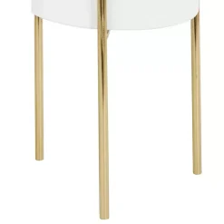 Daisy White Modern Iron Planters, Set of 3