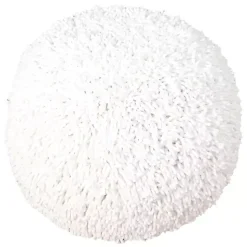 Dandelion Breeze Shaggy Pouf