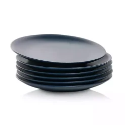 Dark Blue Classic Coupe Salad Plates, Set of 6