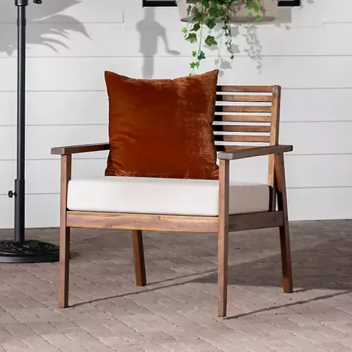 Dark Brown Zane Outdoor Club Chair
