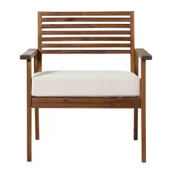 Dark Brown Zane Outdoor Club Chair