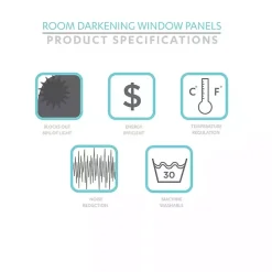 Dark Gray Prima Velvet Curtain Panel Set, 108 in.