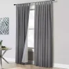 Dark Gray Ventura Blackout Curtain Panel, 95 in.