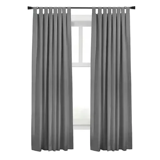 Dark Gray Ventura Blackout Curtain Panel, 95 in.