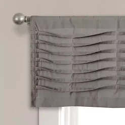 Dark Gray Wave Pattern Valance