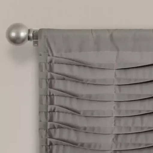 Dark Gray Wave Pattern Valance