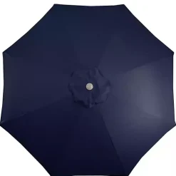 Dark Navy Tilt Hand Crank Outdoor Umbrella