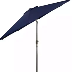 Dark Navy Tilt Hand Crank Outdoor Umbrella