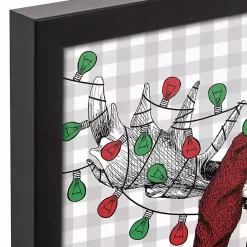 Decorated Moose Framed Canvas Art Print