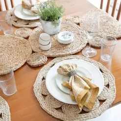 Decorative Braided Jute Table Runner